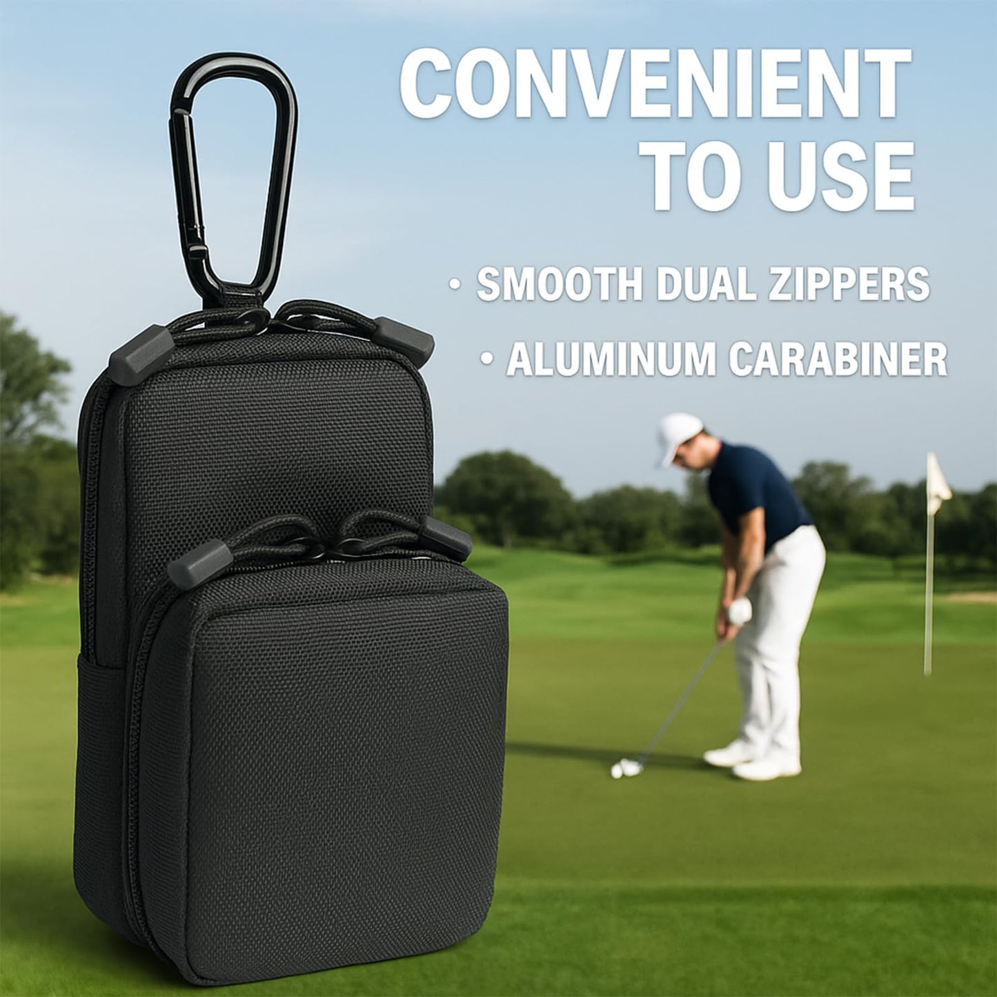 Range Finder Case Rangefinder Holder with Carabiner Universal Fits Rangefinder Case for Golf Hunting