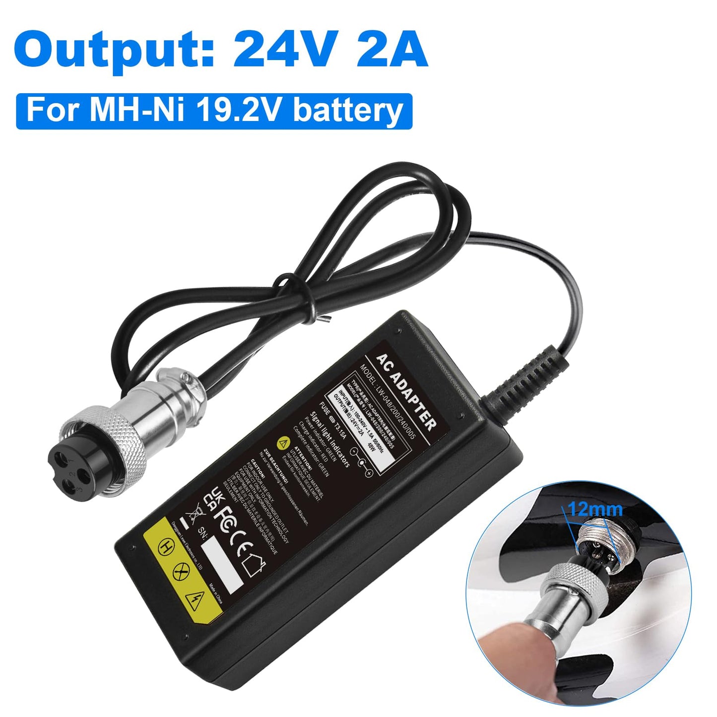 TREE.NB 14.6V 10A LiFePO4 Battery Charger Special for 12V LiFePO4 Battery, Lithium Battery Charger for Lithium Iron Phosphate Battery, Fast Charging with LED Indicator