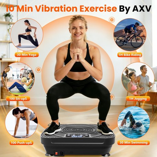 AXV Vibration Plate - Full Body Shaker Exercise Machine for Weight Loss & Lymphatic Drainage