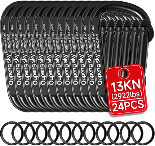 **Skiennix Heavy Duty Carabiner Clip - 800lbs Strength | Versatile D-Ring Keychain Hook for Outdoor Activities**