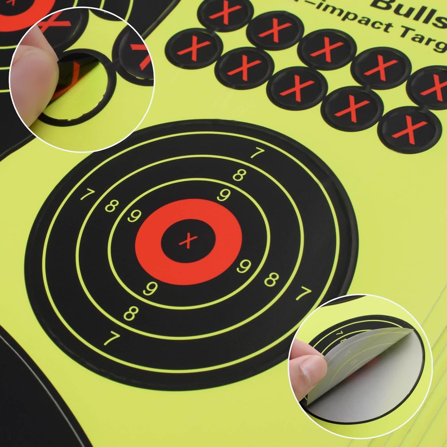 Silhouette Splatter Targets - 12x18 Inch for BB Guns & Airguns | Bright Burst Visibility - 10 Pack