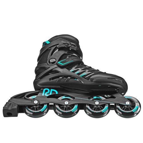 Roller Derby Q-84 Women's Inline Skates - Black/Teal - Size 07