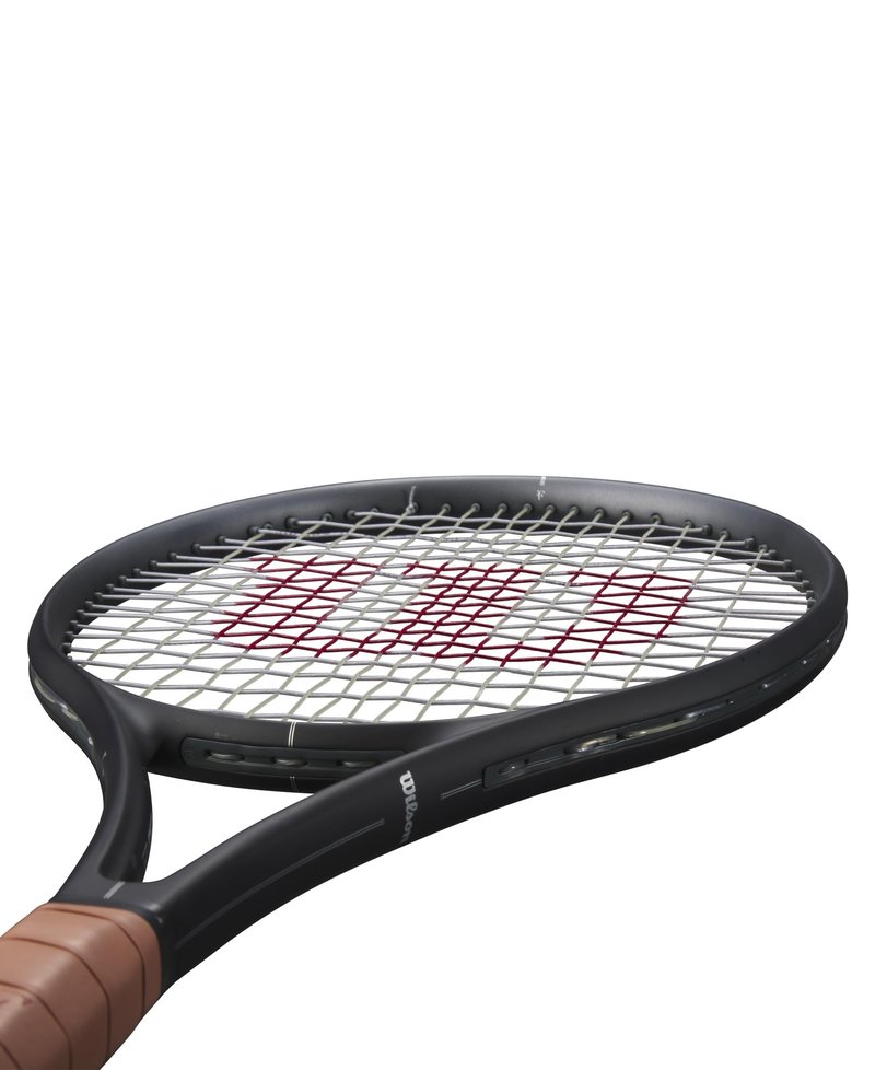 Wilson RF 01 Future Strung Performance Tennis Racket - Grip Size 1-4 1/8", Strung with Sensation 16 Natural at Mid Range Tension