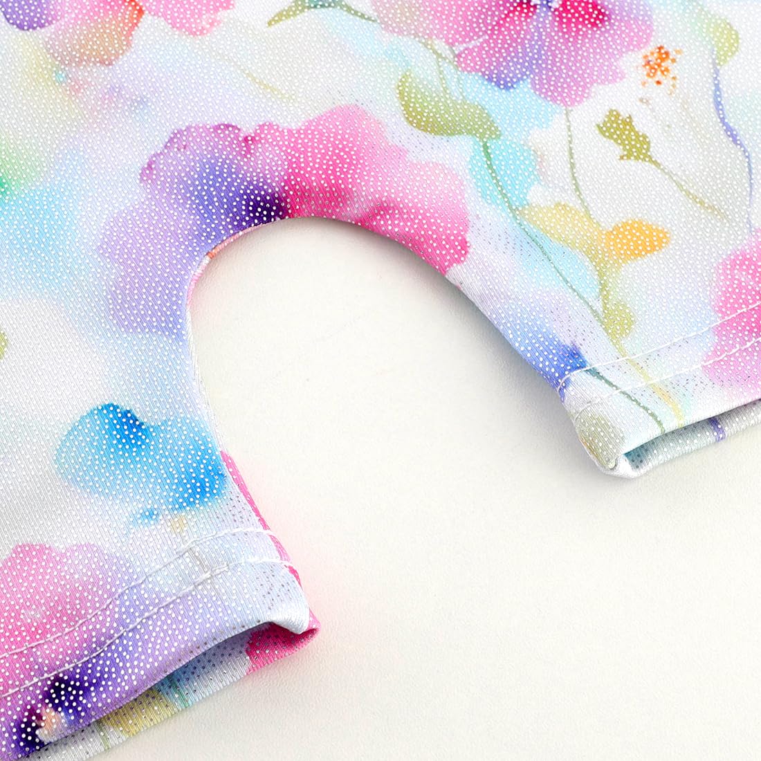 HOZIY Toddler Girls Leotards for Gymnastics 2t 3t Gymnastic Clothing Outfits Clothes Biketard Pink Purple Blue Gradient Color Tie Dye Floral Flower Glitter