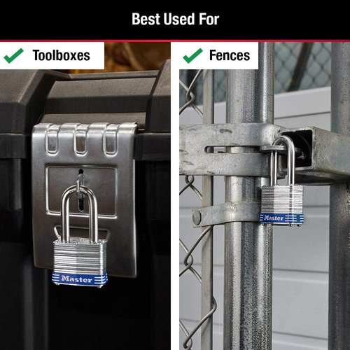 Master Lock Outdoor Padlock - Durable Security with Key - 1 Pack for Reliable Protection
