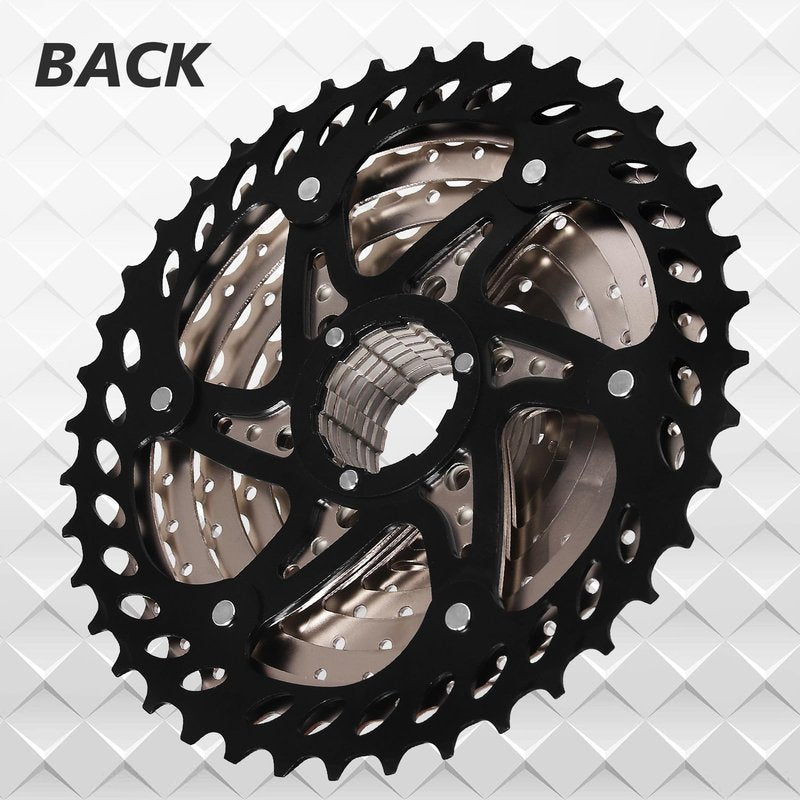 BUCKLOS 8/9/10/11/12 Speed Cassette Ultra-Light 11-25/28/32/34/36/40/42/46/50/52T Bike Cassette Fit Mountain Bike/Road Bike/XC/DH/AM,Compatible with Shimano Sram HG Hub Driver…