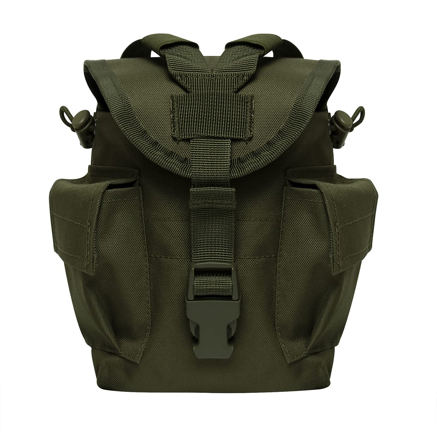 Rothco MOLLE II Canteen & Utility Pouch - 1‑Quart Compatible, Modular Attachment, Durable Nylon Storage Pouch for Outdoor, Tactical & Utility Gear (Olive Drab)