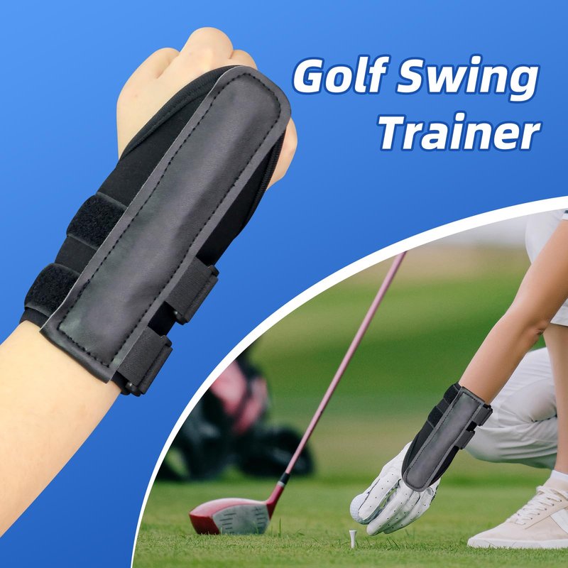 yuecan Wrist Brace for Beginners,Wrist Trainer for Golf Swing Practice Wrists Fixation Band Corrects,Adjustable Golf Wrist Training Aid with Splint for Left/Right Hand