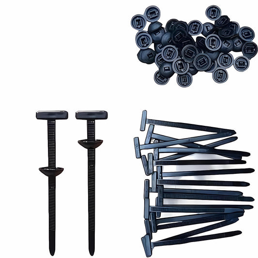 2026 upgraded heavy-duty self-locking nylon cable ties with uv protection for car repair, home, and cable management (100)