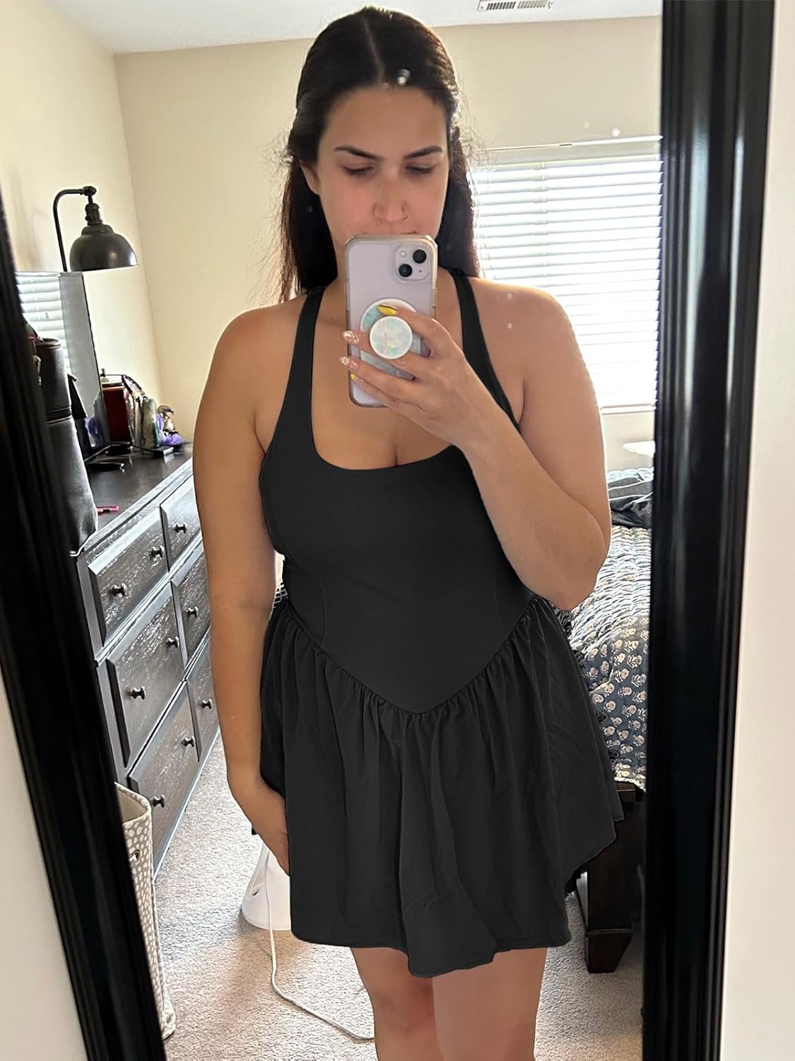 Sexyasasii Women's Tennis Dress - Summer Athletic Style with Built-In Shorts & Bra | Perfect for Golf & Workouts
