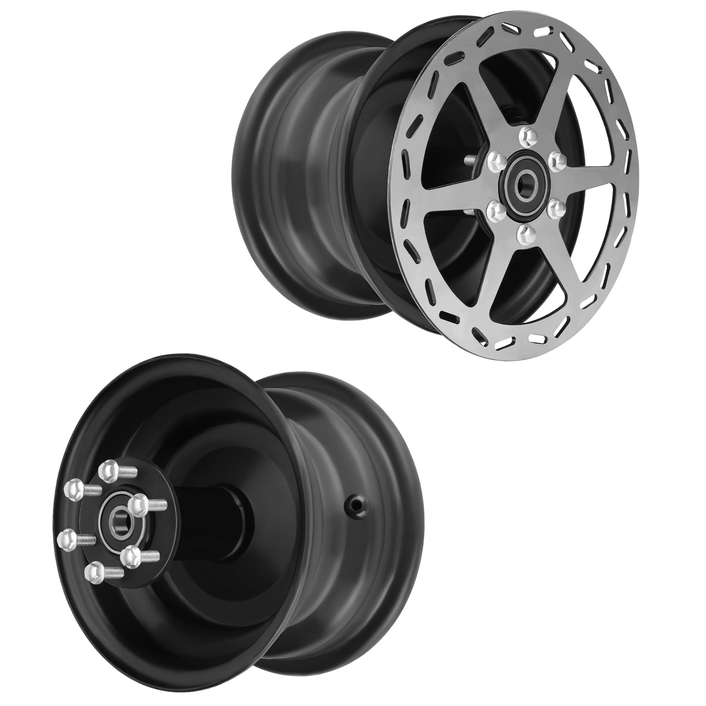 GREHUA Universal 12Pcs Mini Bike Wheel Hub Mounting Bolts for Baja Doodle Bug DB30 Hensim Motovox MBX10 MBX11 Mega Moto Coleman CT100U Trail 100 CC100X CK100 SK100 Taotao GK80 Go Kart 79cc 97cc Parts