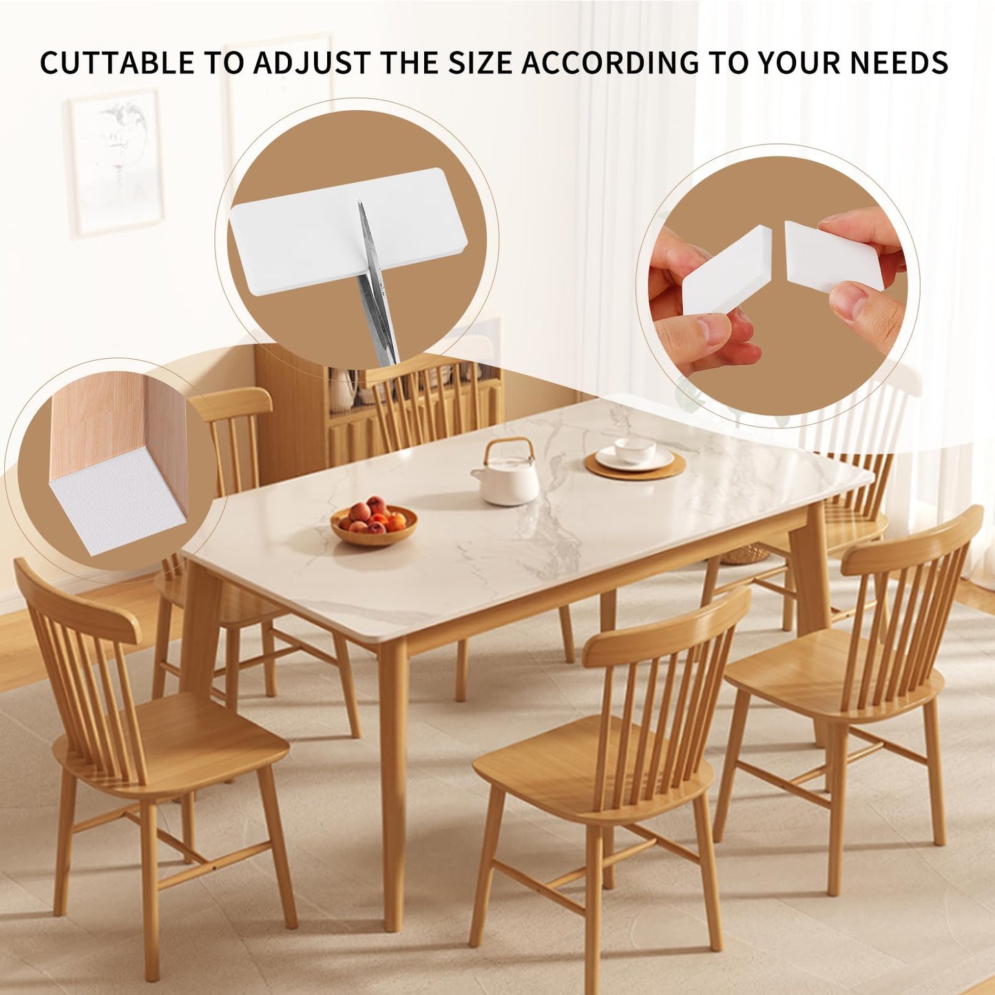 18Pcs Headboard Stoppers for Wall, IPEROT EVA Foam Anti Shake Furniture Pads, 8Pcs (15mm) + 10Pcs (5mm) Wall Protector, Bed Noise Stoppers, Anti-Vibration and Headboard Bumpers, Felt Couch Stoppers