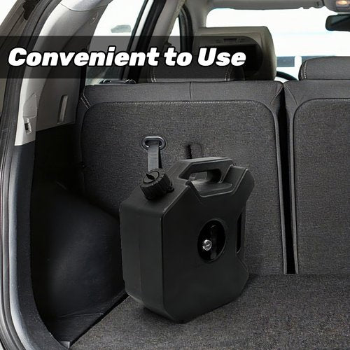 Acshio Plastic Engine Oil Jugs with Lid, 1.3 Gallon Water Storage Containers with Lockable Bracket, Portable Water Tank Fluid Container