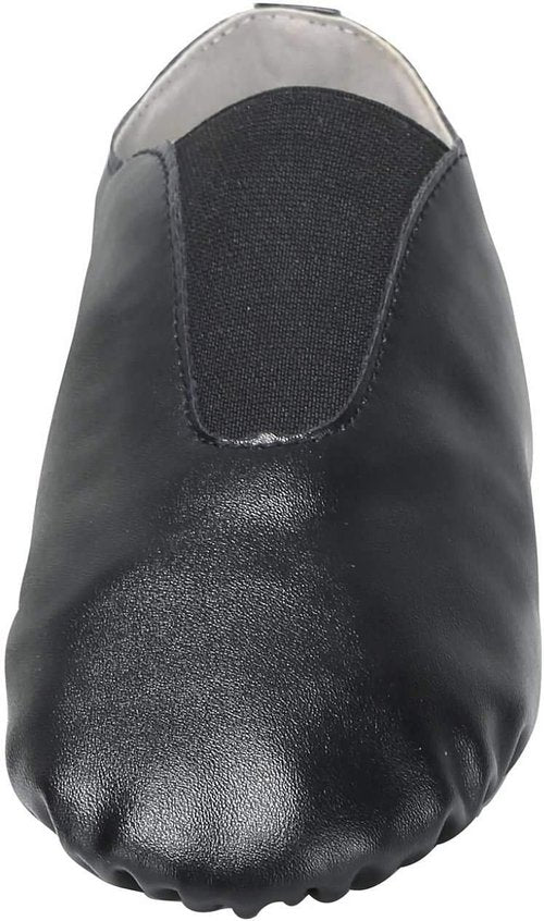 Linodes PU Leather Jazz Dance Shoes - Slip-On Style with Elastic for Kids | Toddler to Big Kid Sizes