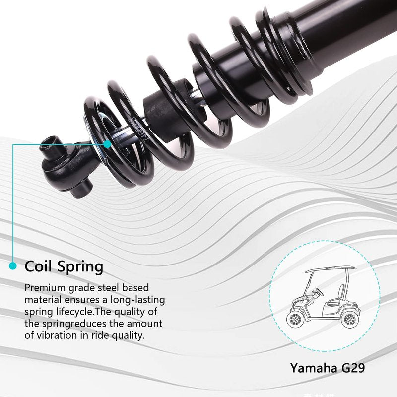 10L0L Golf Cart Front Shocks Absorber Assembly Set for Yamaha G29 Gas & Electric Carts, Passenger and Driver Side.JW2-F3390-00-00 JW2-F3350-00