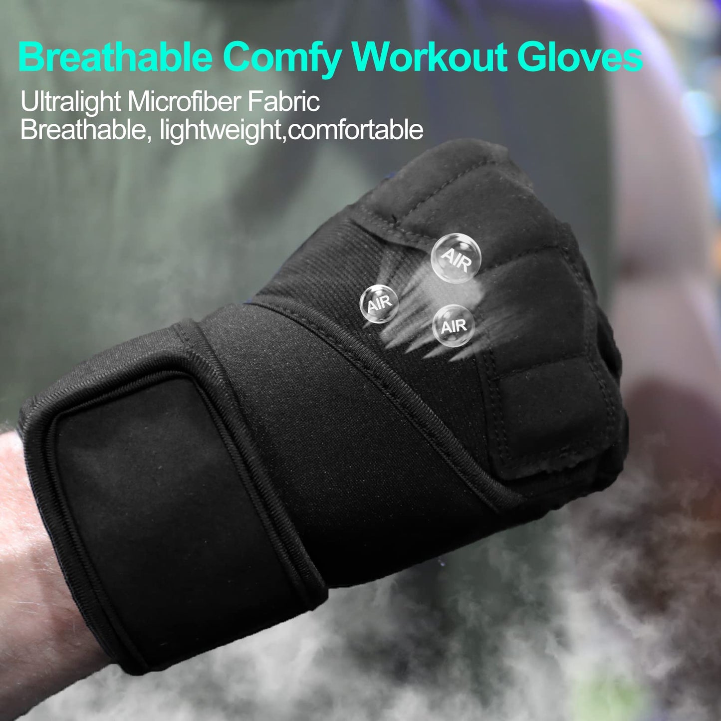 LiMMAX Workout Gloves for Men Women Gym Weight Lifting Padded Gloves with Wrist Wrap Support, Full Palm Protection & Silicone Grip Gym, Cross Training