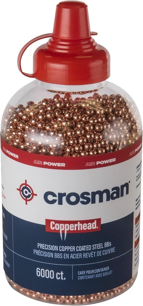 Crosman Copperhead 4.5mm BBS - Premium Copper-Coated Steel Balls for Airguns