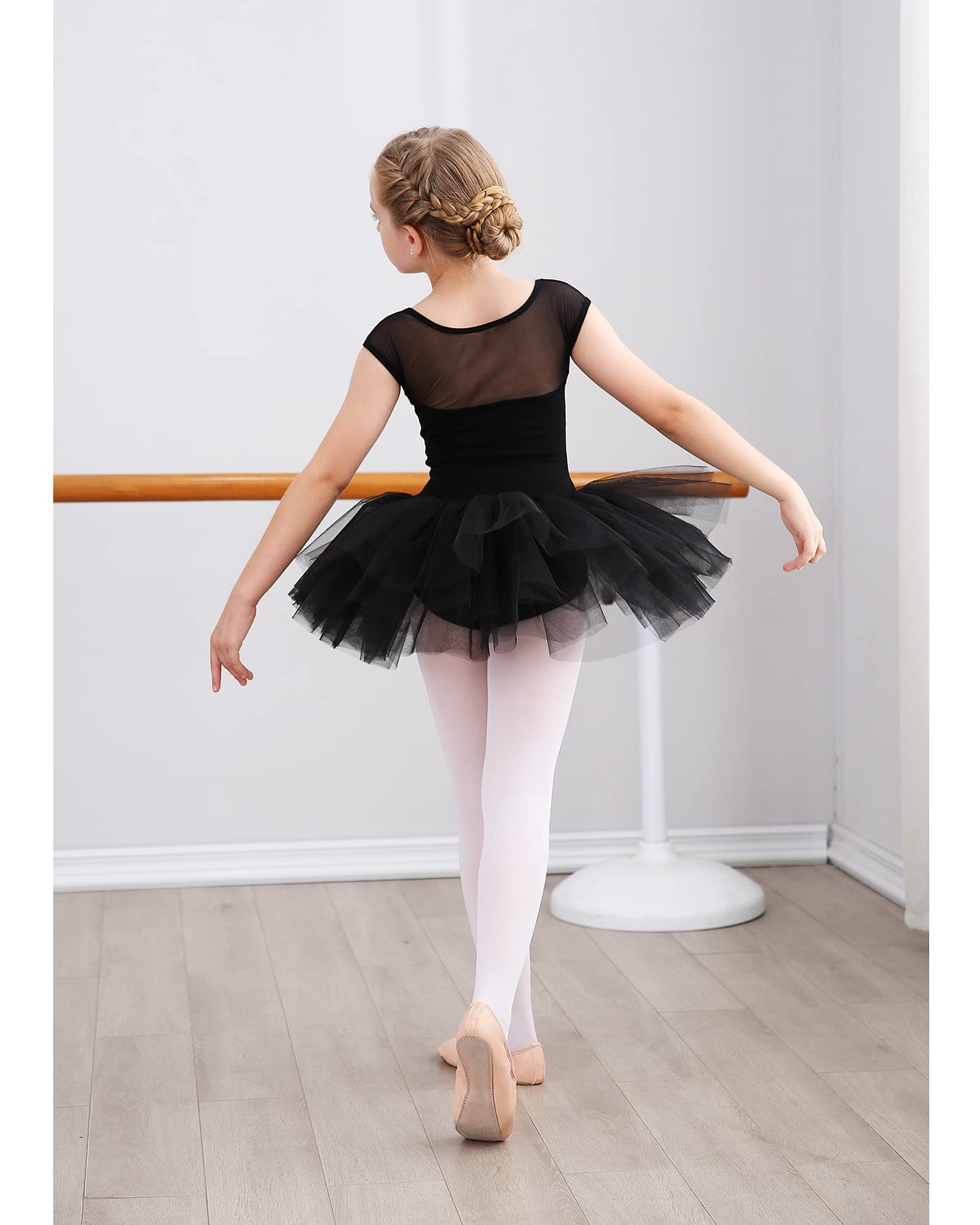 Stelle Ballet Shoes for Girls Soft Leather Dance Slippers Ballerina Shoes(Ballet Pink,8MT)