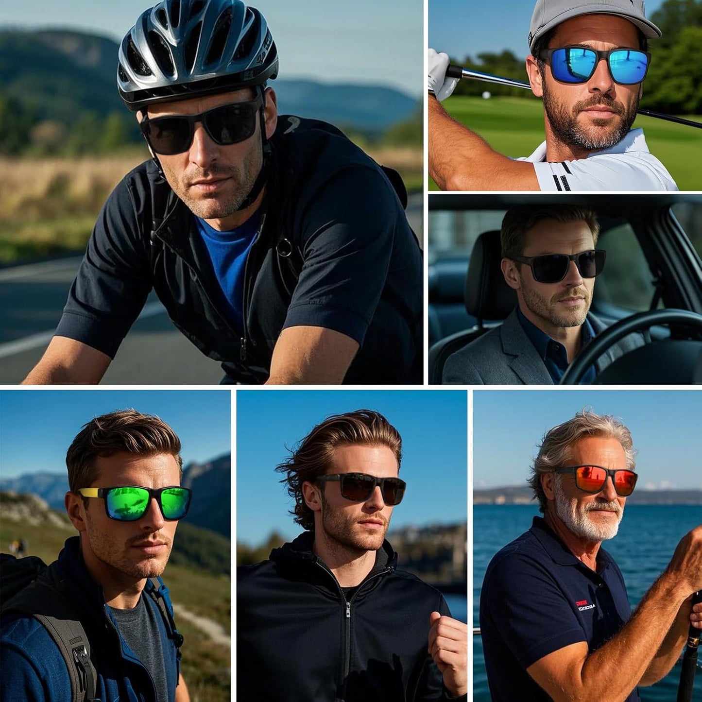 Skiennix Sports Polarized Sunglasses - UV Protection for Men & Women | Unbreakable for Driving & Outdoor Activities