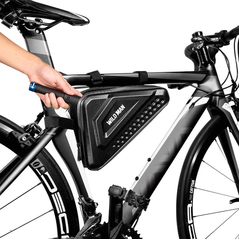WILD MAN 3L Triangle Frame Bike Bag Large Capacity for Mountain Bicycle Cycling MTB Bicycle Cycling (ES19)