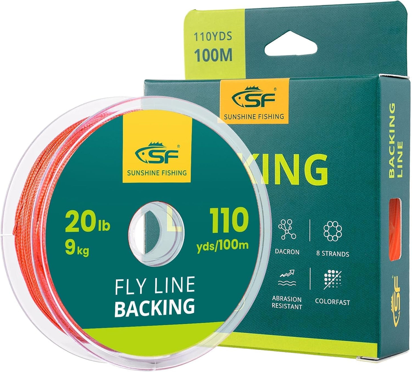 SF Fly Fishing Backing Line - Durable Braided Trout Line for Enhanced Casting Performance