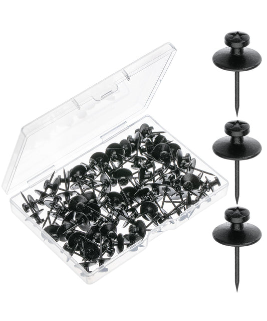 Mr. Pen- Double Headed Picture Hanging Nails, 80 Pack, Black, Picture Nails, Tacks for Wall Hangings, Wall Pins for Hanging, Wall Nails for Hanging, Thumb Tacks for Wall Hanging, Picture Hangers