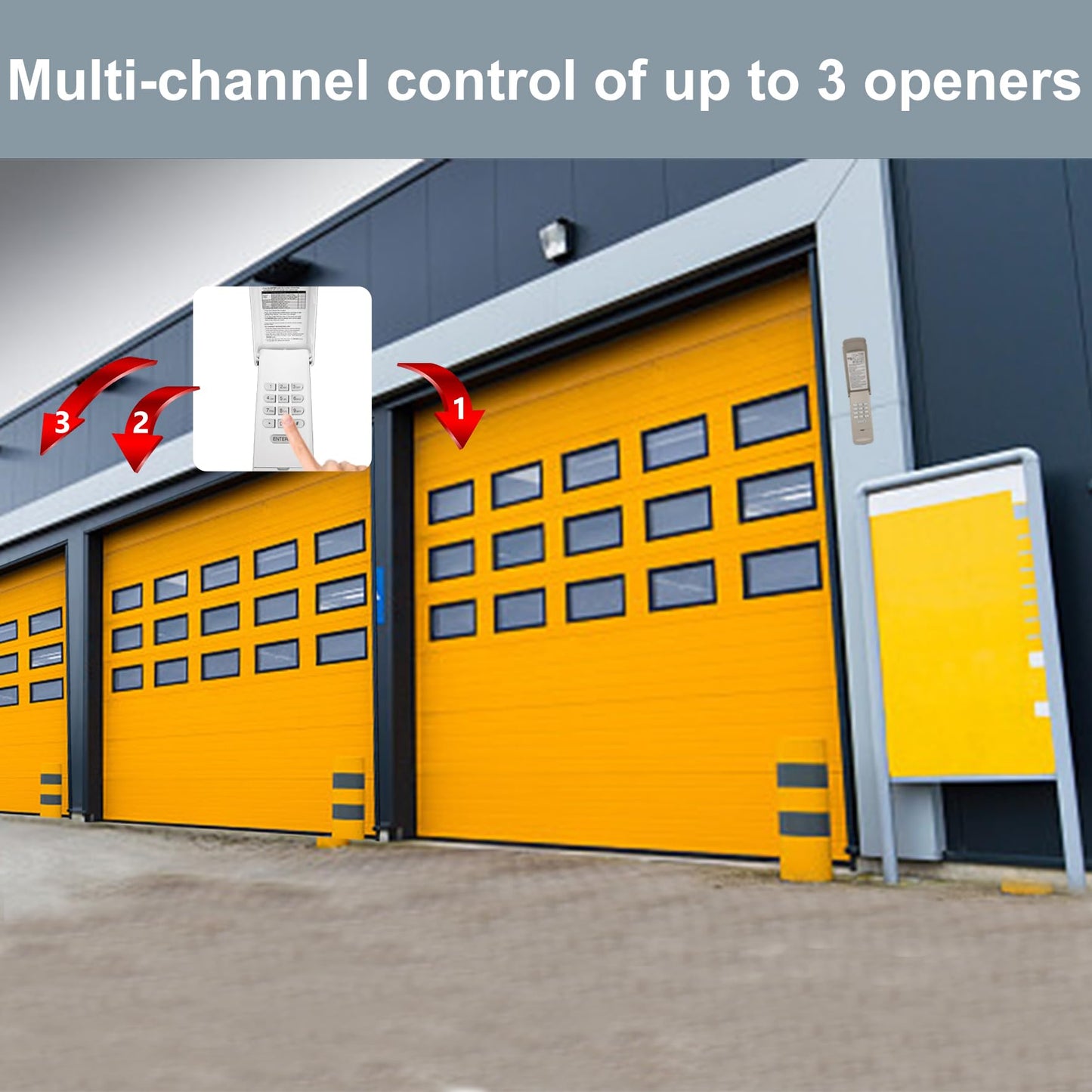 Universal Garage Door Opener Keypad for Liftmaster Chamberlain Craftsman Wayne Dalton Openers Produced since 1993, Wireless Keypad Keyless Entry,Replaces 877/878MAX 377/977/877/66LM,SafeSecurity-White