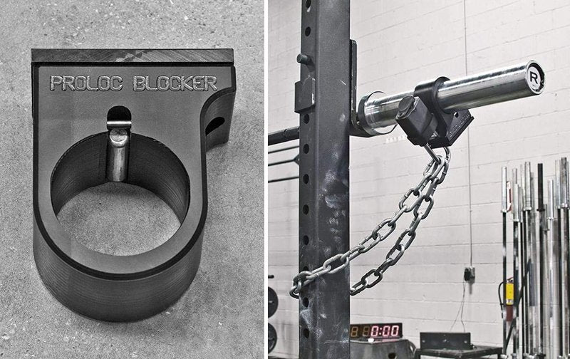 Proloc Blocker Collar - Lock Your bar and Weight Plates - Fits Most Bars and All Olympic Bars - Made in USA