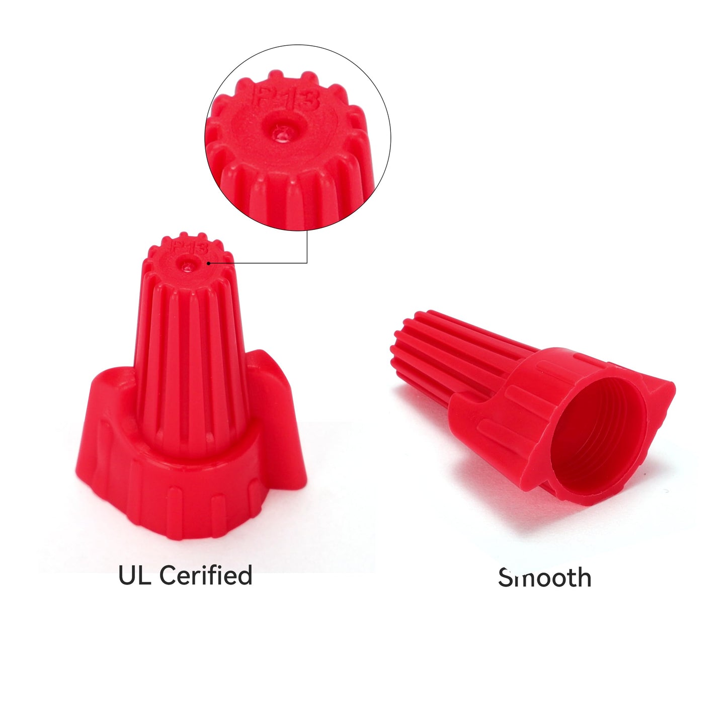 HKS 40 PCS Blue Wire Nuts - AWG 14-6 Winged Electrical Wire End Connectors - Twist-On Screw Caps Insulated Insertion with Spring Portable & Quick to Connect