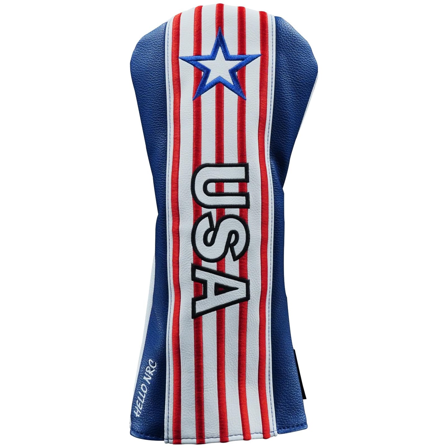 Gbourly Golf Club Driver Head Cover USA Stars and Stripes Flag PU Leather Headcover