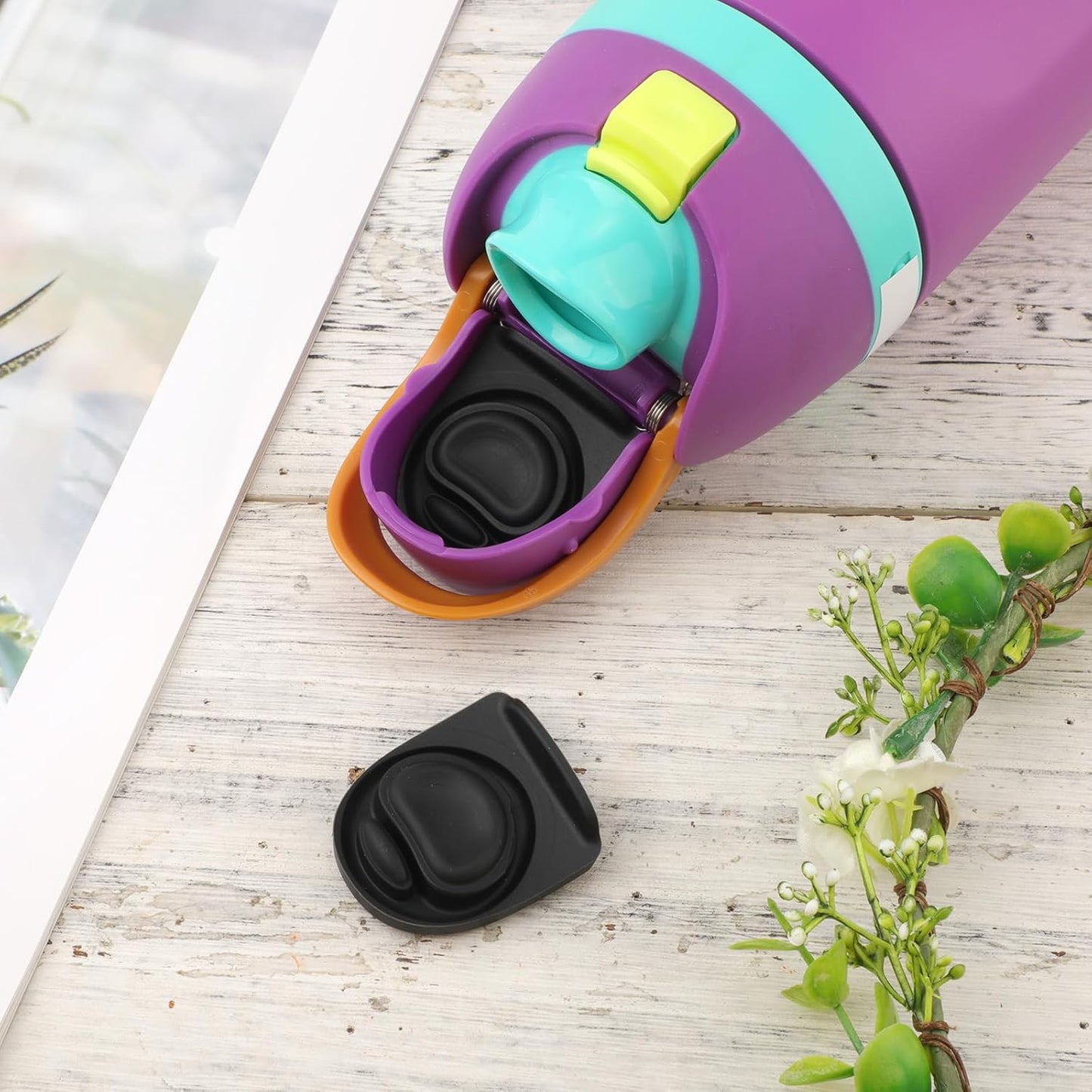 Owala | Water Bottle Lid Replacement - Silicone Stopper for 24oz & 32oz Bottles - Black