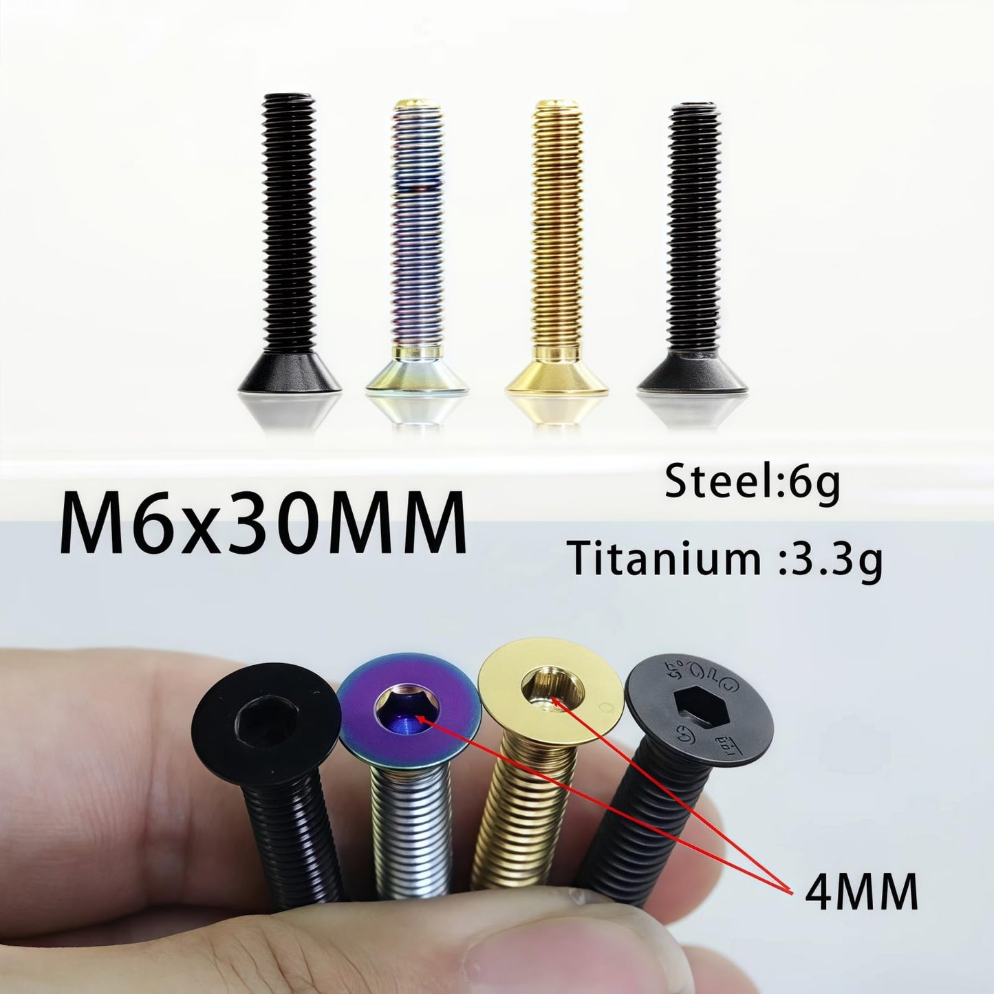 Joxvizx Carbon Bicycle Stem Headset Top Cap Cover, Bike Headsets Caps 28.6/31.8mm OD2 with W/M6*30mm Titanium Bolt&Screw, for 1-1/8 1-1/4 MTB Mountain Road Bikes Forks Steering Tube (31.8 Black Ti)