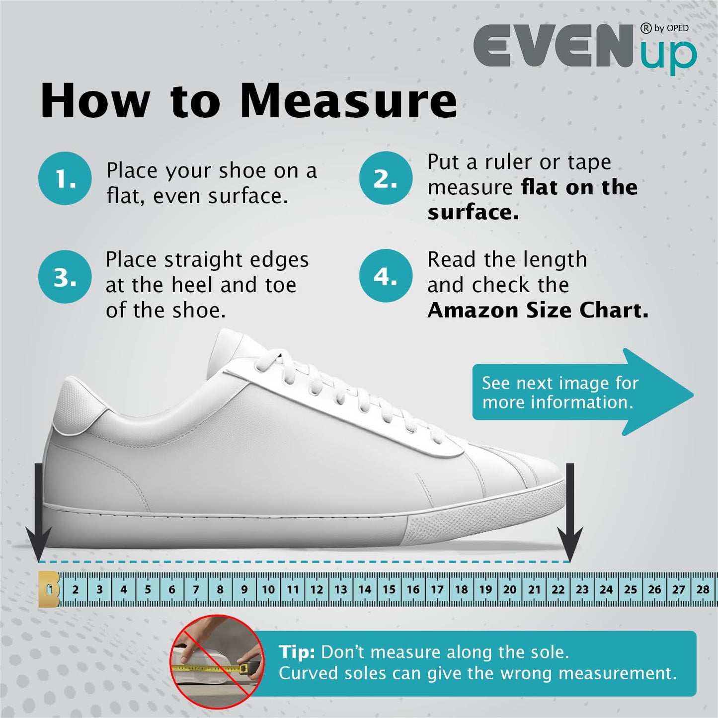 EVENup - Shoe Lift for Walking Boot I Adult Size Medium I Shoe Balancer for Use with Fracture Boots or Leg Length Discrepancy I 3 Adjustable Heights for Gait Improvement I Shoe Leveler, Shoe Riser