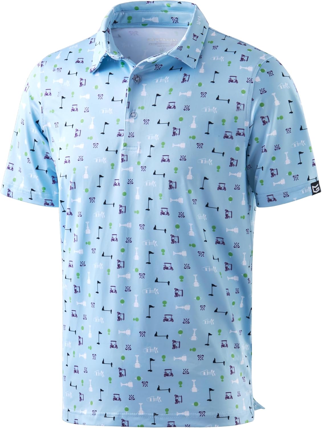 Skiennix Men's Golf Shirt - Short Sleeve Dry Fit Polo | Moisture-Wicking Casual Lightweight Design