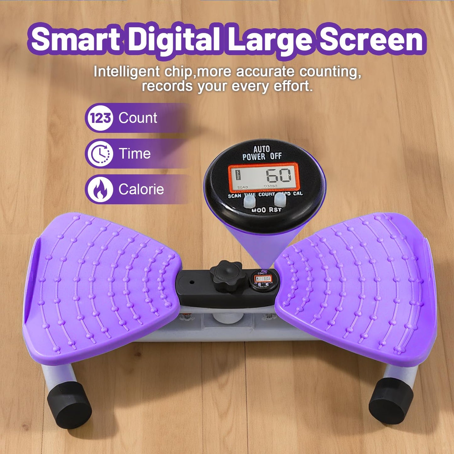 Waist Twisting Fitness Tool, Adjustable Waist Twisting Machine For Women Men, Ab Twister Board, 330 Lbs Capacity & Led Digital Display, Home Gym Equipment
