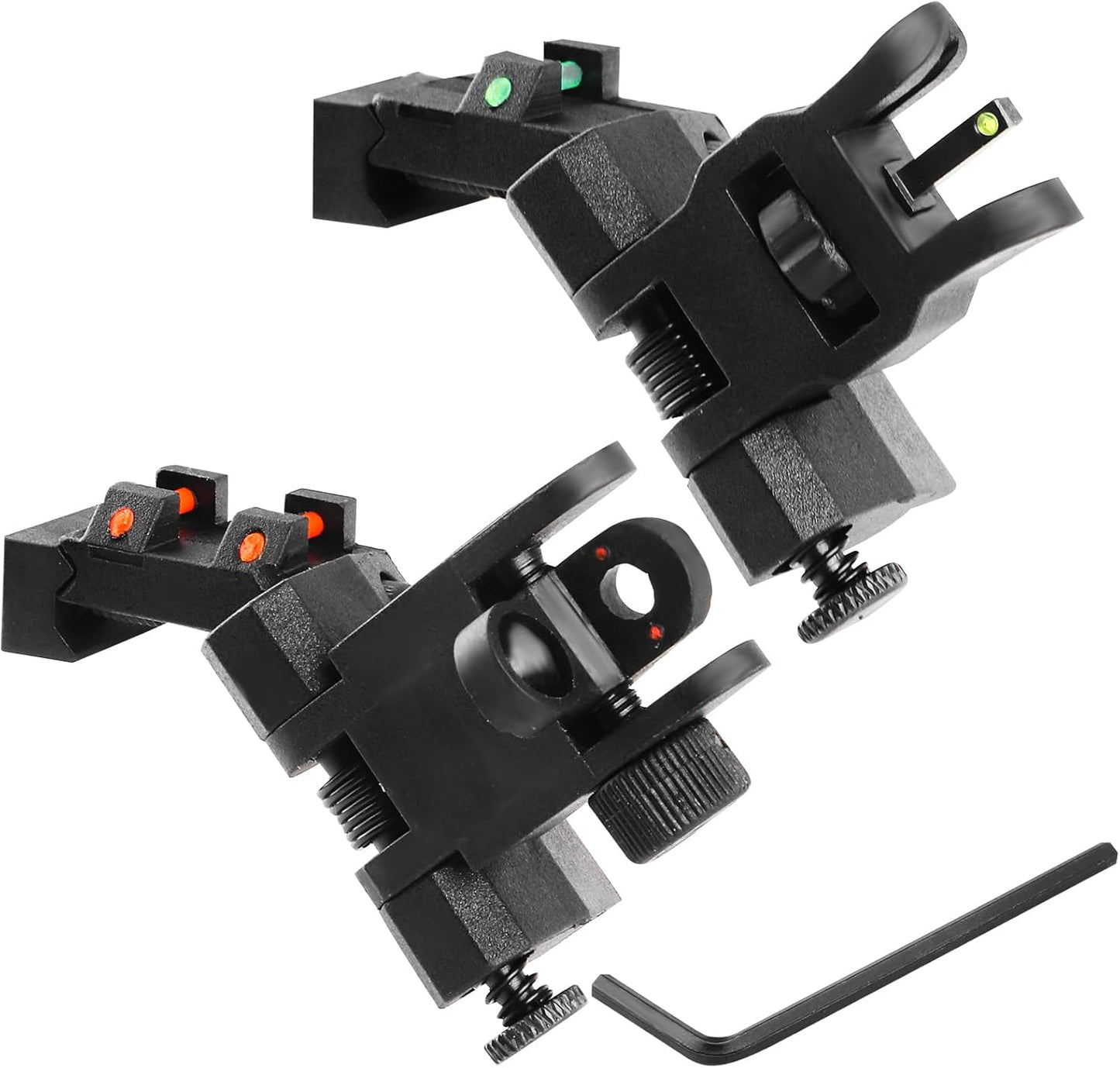 ZBULAR 45 Degree Offset Fiber Optic Sights - Enhanced Accuracy for Quick Target Acquisition