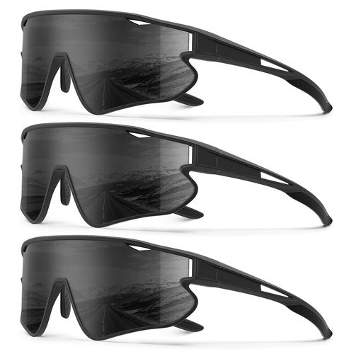 KALIYADI Mens-Sunglasses Polarized Sports Sunglasses: Cycling Sun Glasses Women UV400 Protection for Running