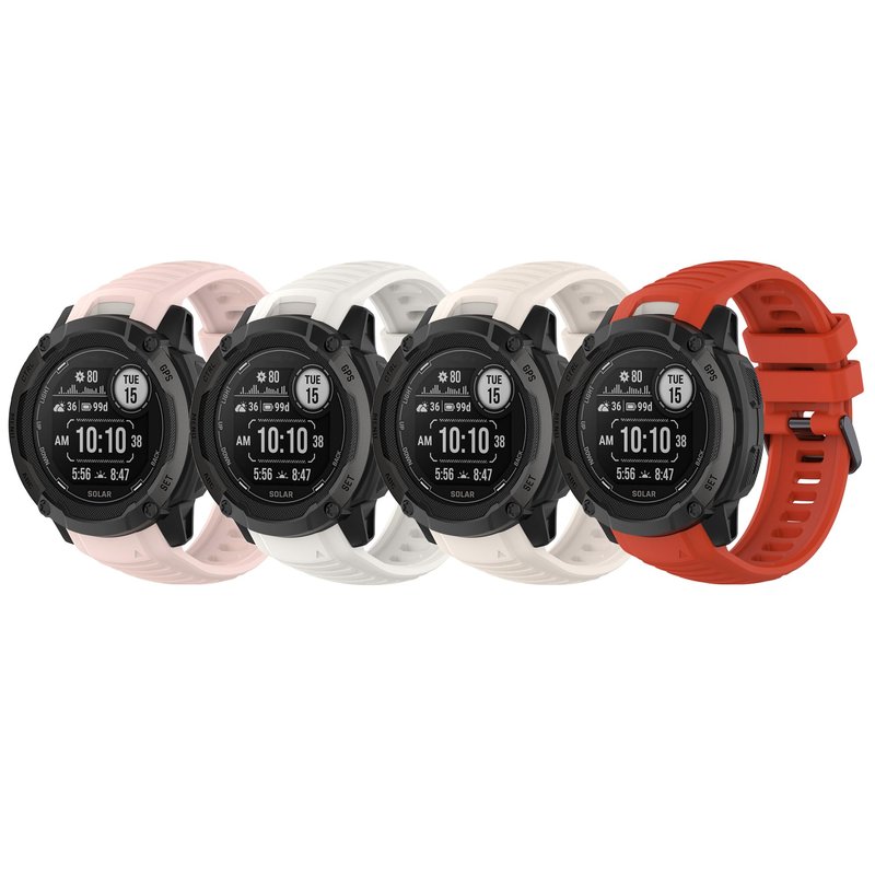 Band for Garmin Instinct 2X, Soft Silicone Replacement Watch Band Strap for Garmin Instinct 2X Solar (No Tracker)