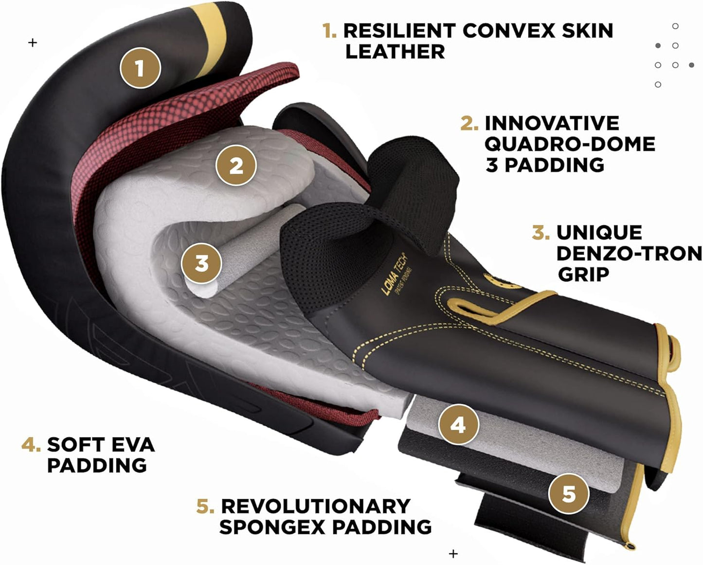 RDX Boxing Gloves - Pro Training Sparring | Maya Hide Leather for Muay Thai & MMA | Ventilated Palm, 8-18 Oz Options