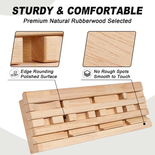 SINGBLA DIY Hangboard Rock Climbing, Wooden Climbing Hang Board as Training Fingerboard with Magnetic Multifunctional Block, Doorway Hangboard for Hanging Practice and Finger Strength Training