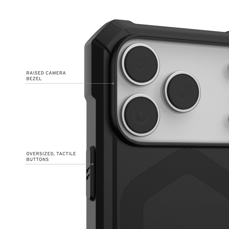 URBAN ARMOR GEAR UAG Designed for iPhone 17 Pro Case Essential Armor - Compatible with MagSafe Military Grade Protective Cover, Black