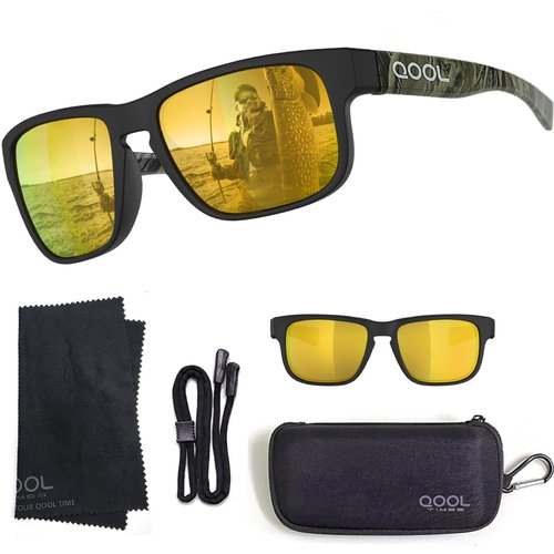Living out your qool time Floating Polarized Fishing Sunglasses Saltwater Resistant Lenses That Coating Won’t Peel Rub off F11