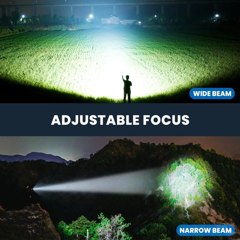 ALSTU Flashlight Rechargeable 990,000 High Lumens - 3 Pack Bright LED Flash Light with 5 Modes, Handheld Waterproof Linterna for Camping, Home, Outdoor