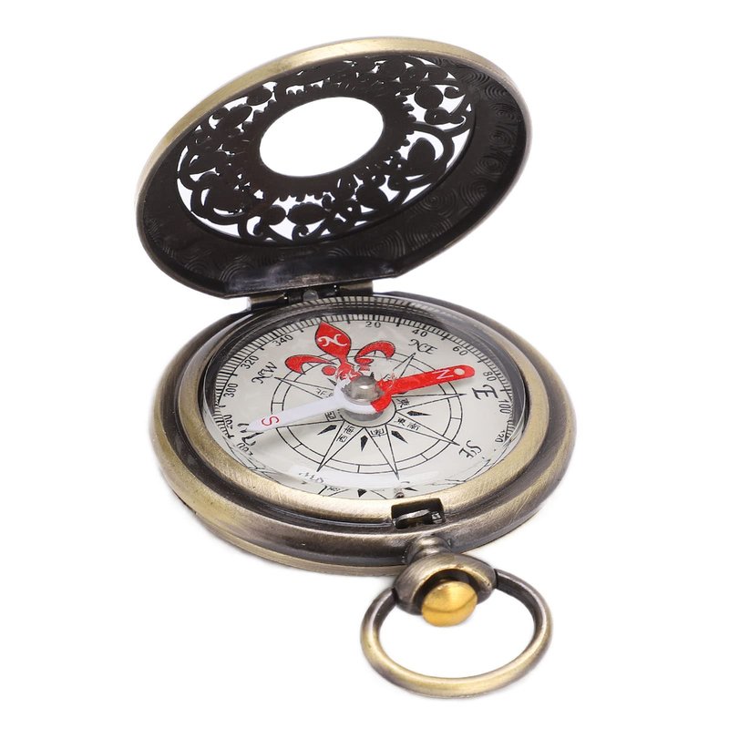 Brass Compass Hiking Durable Shockproof Waterproof Navigation Tool for Outdoor Camping Hunting Survival J35 Model