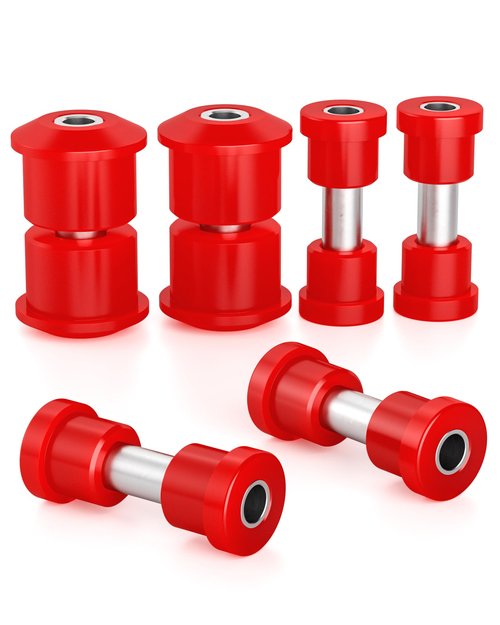 Ezgo RXV Rear Bushing Kit, Golf Cart Rear Leaf Spring and Shackles Polyurethane Bushings and Sleeves for 2008-Up EZGO RXV Electric and Gas, GolfCart Suspension Replace Parts 620160 624030 620161