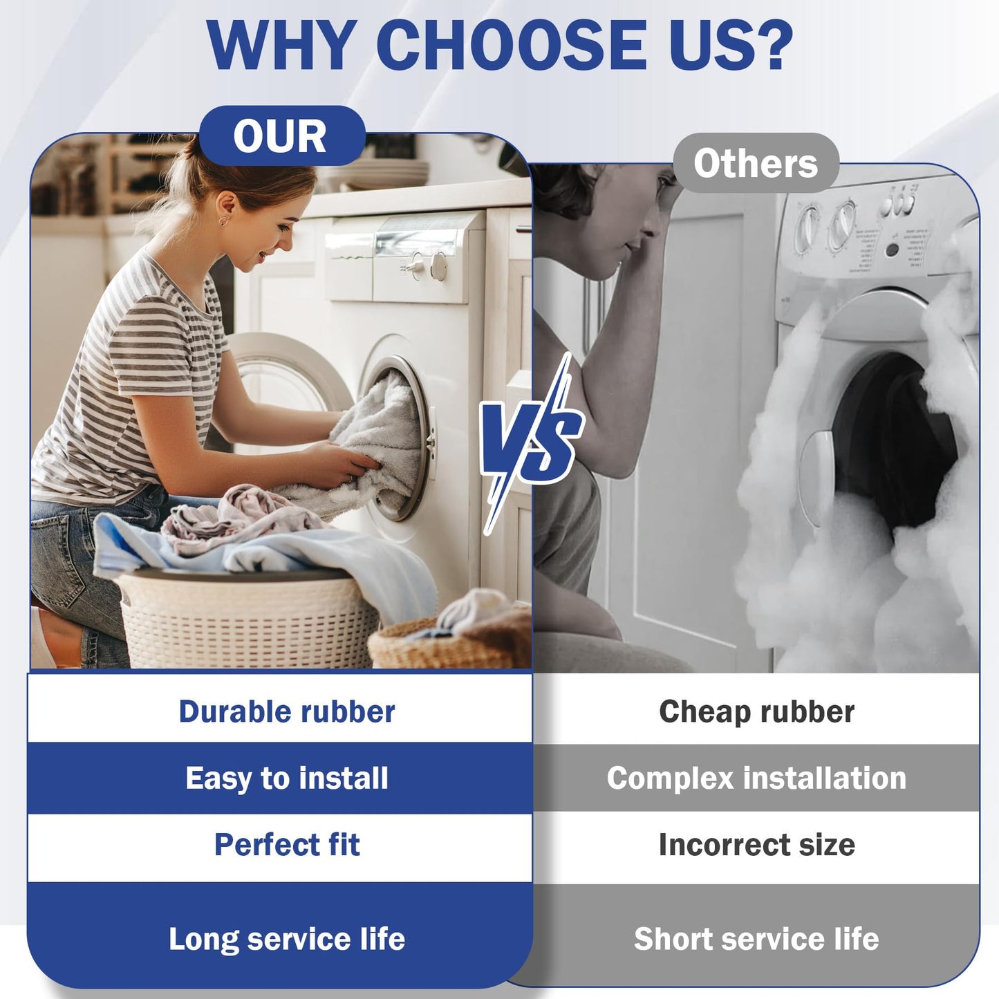 W11239857 W10808317 Washer Drive Motor Belt Replacement For Whirlpool Maytag Amana Top Load Clothes Washing Machine Replaces 4845287 AP6333320 PS12578772 WE12M29 5EPJ556