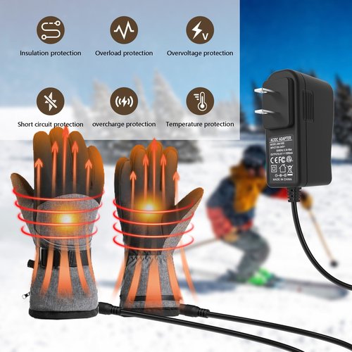 for Savior Snow Deer Sun Will Heated Gloves Socks Hats Vest 8.4V Dual Port Charger, Replacement for 7.4V 2200mAh 3000mAh 3500mAh Li-Polymer Rechargable Battery Charger