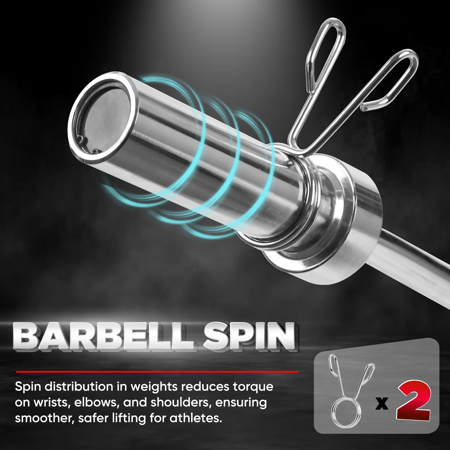 Yes4All Metal Olympic Barbell Curl Bar 200 lbs - Elevate Your Strength Training