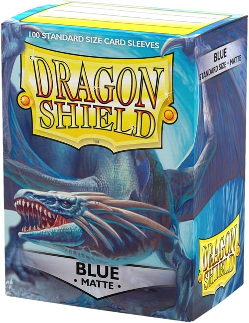 Dragon Shield | Matte Card Sleeves - 100 CT Standard Size - Smooth & Durable for TCGs | Matte Blue