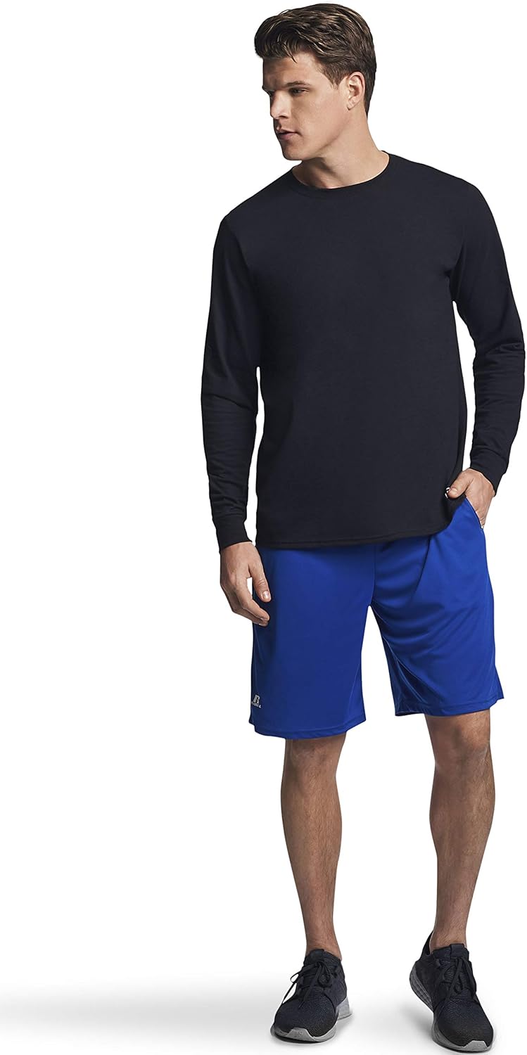 Russell Athletic Men's Dri-Power Long Sleeve Tee - Moisture Wicking & Odor Protection | UPF 30+